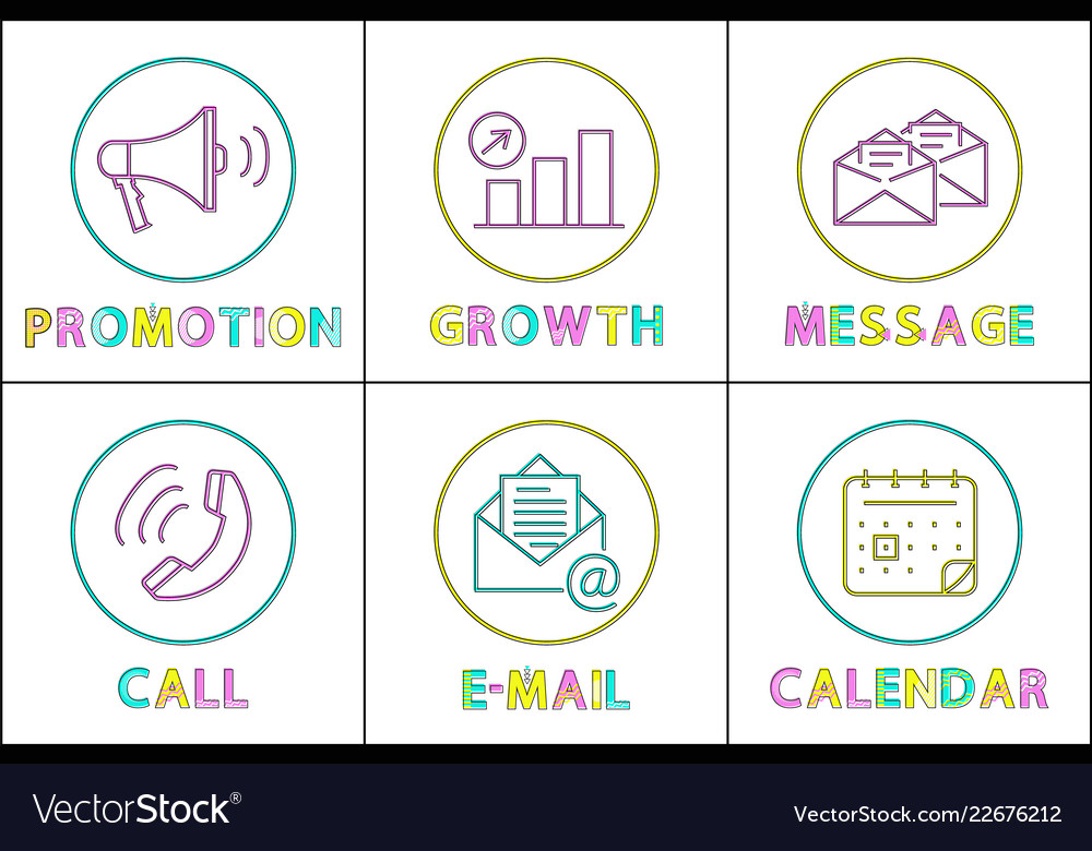 Modern gadgets functions linear round icons set vector image Modern gadgets functions linear round icons set
