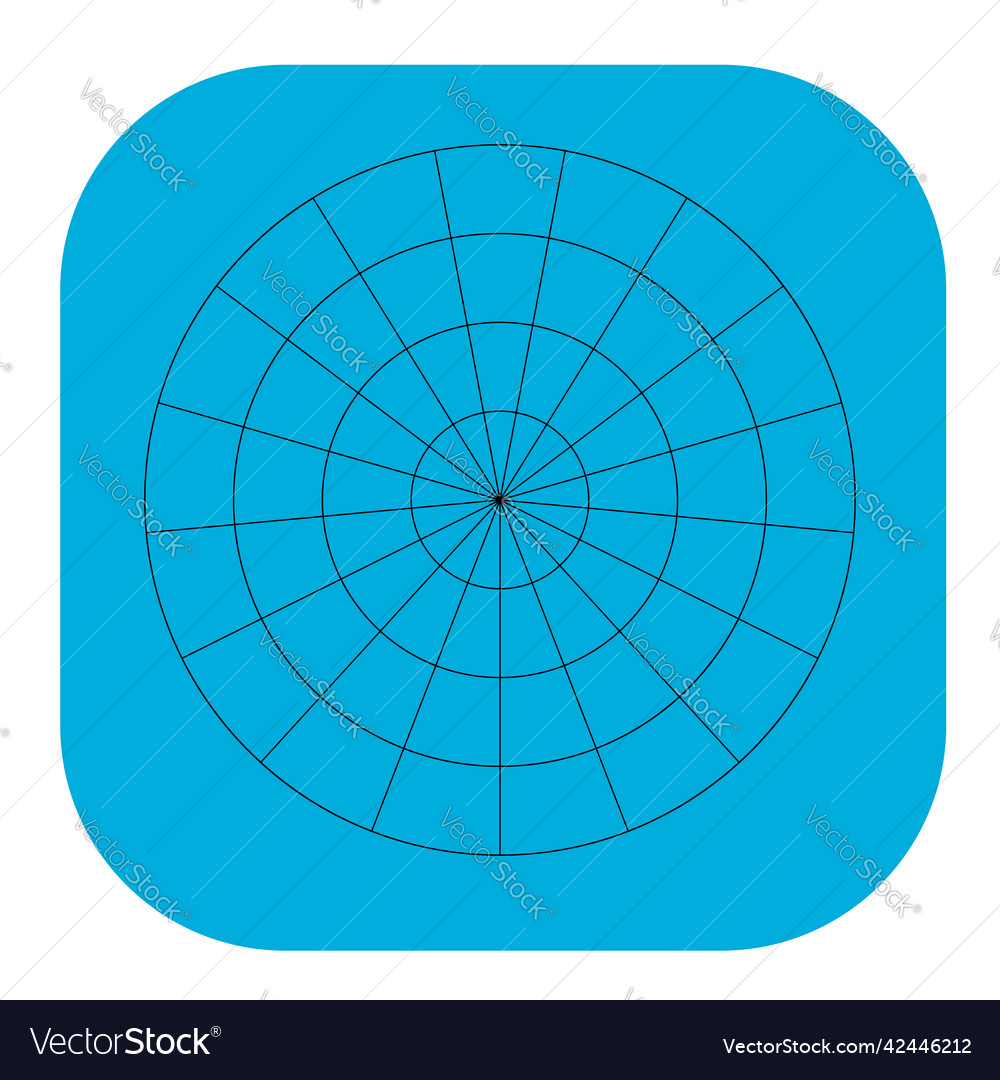 Polar kreisförmiges Gitternetz Piste Diagrammelement