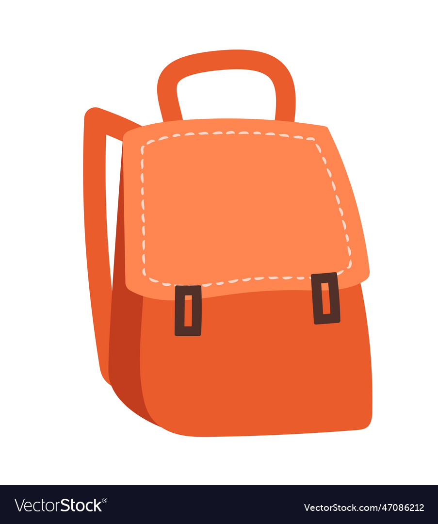 Red backpack concept Royalty Free Vector Image