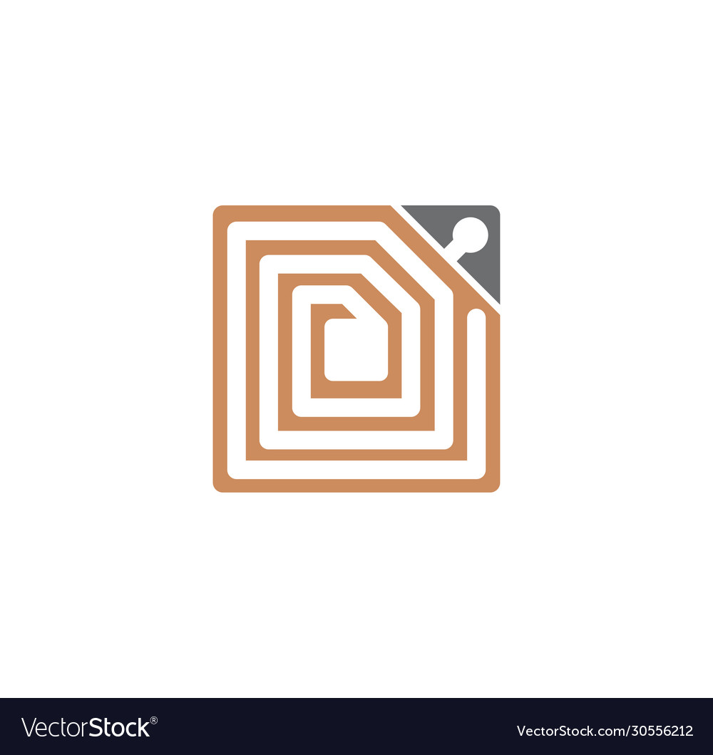 Rfid related icon on background for graphic Vector Image