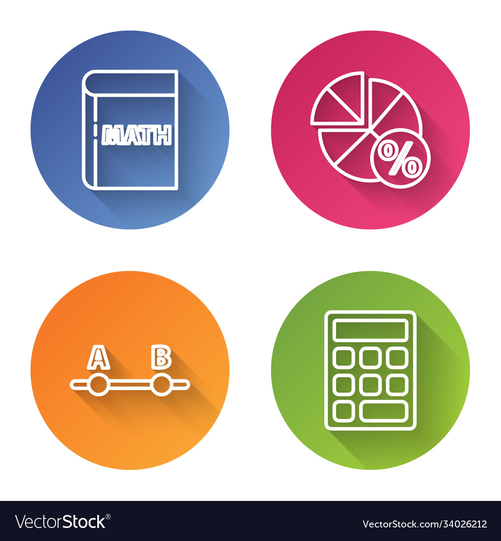 Set line triangle math equation solution test vector image Set line triangle math equation solution test