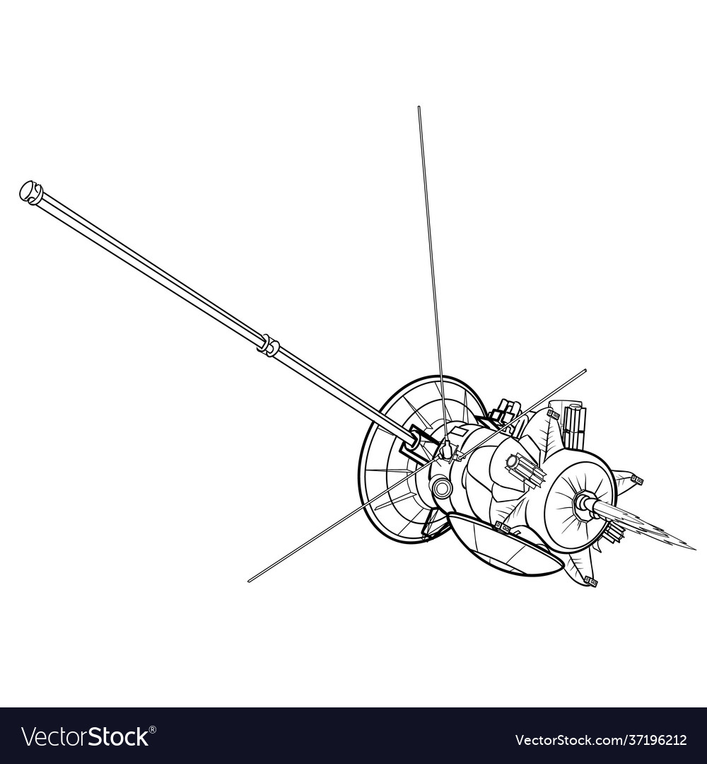 Sketch starship coloring book cartoon isolated