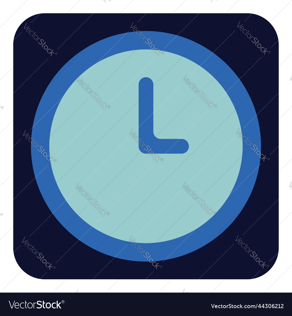 Web clock on a white background