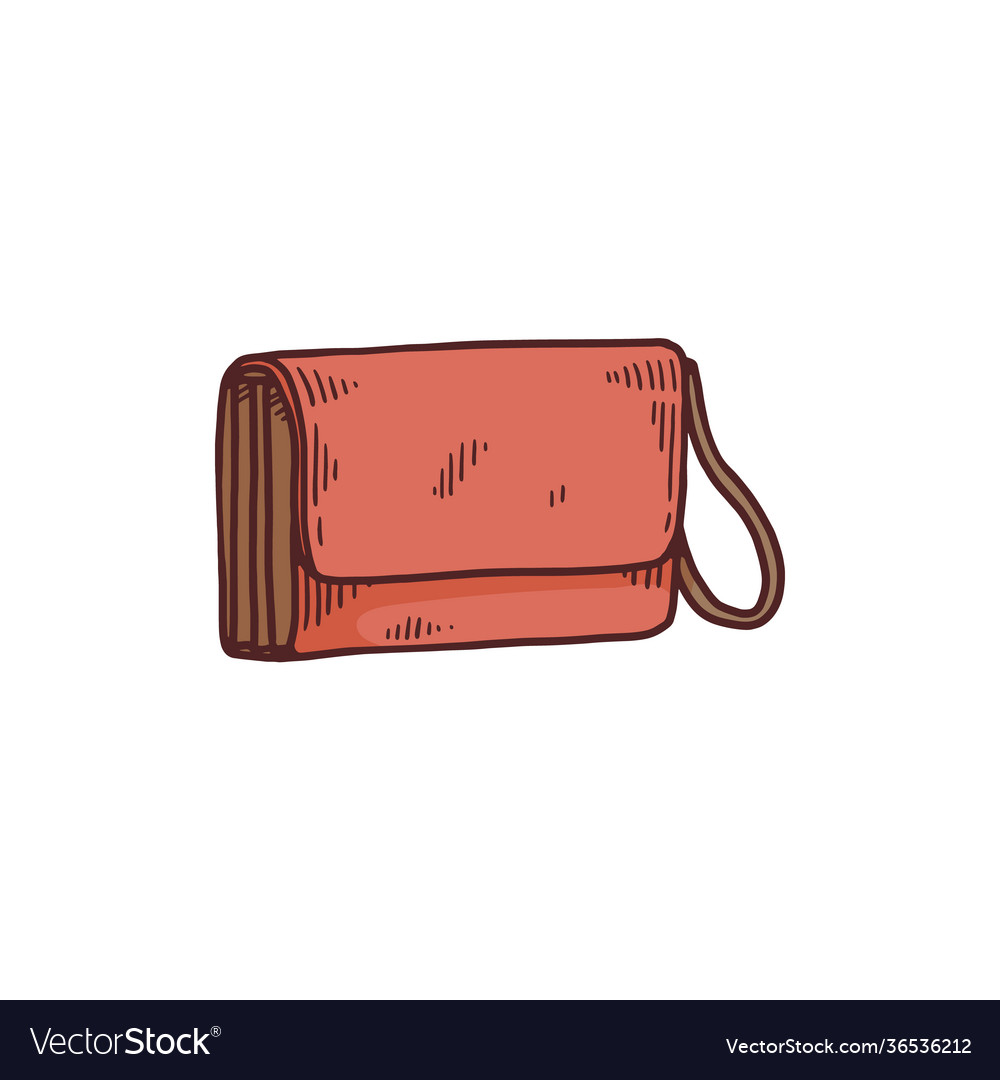 Womens envelope bag with loop strap cartoon