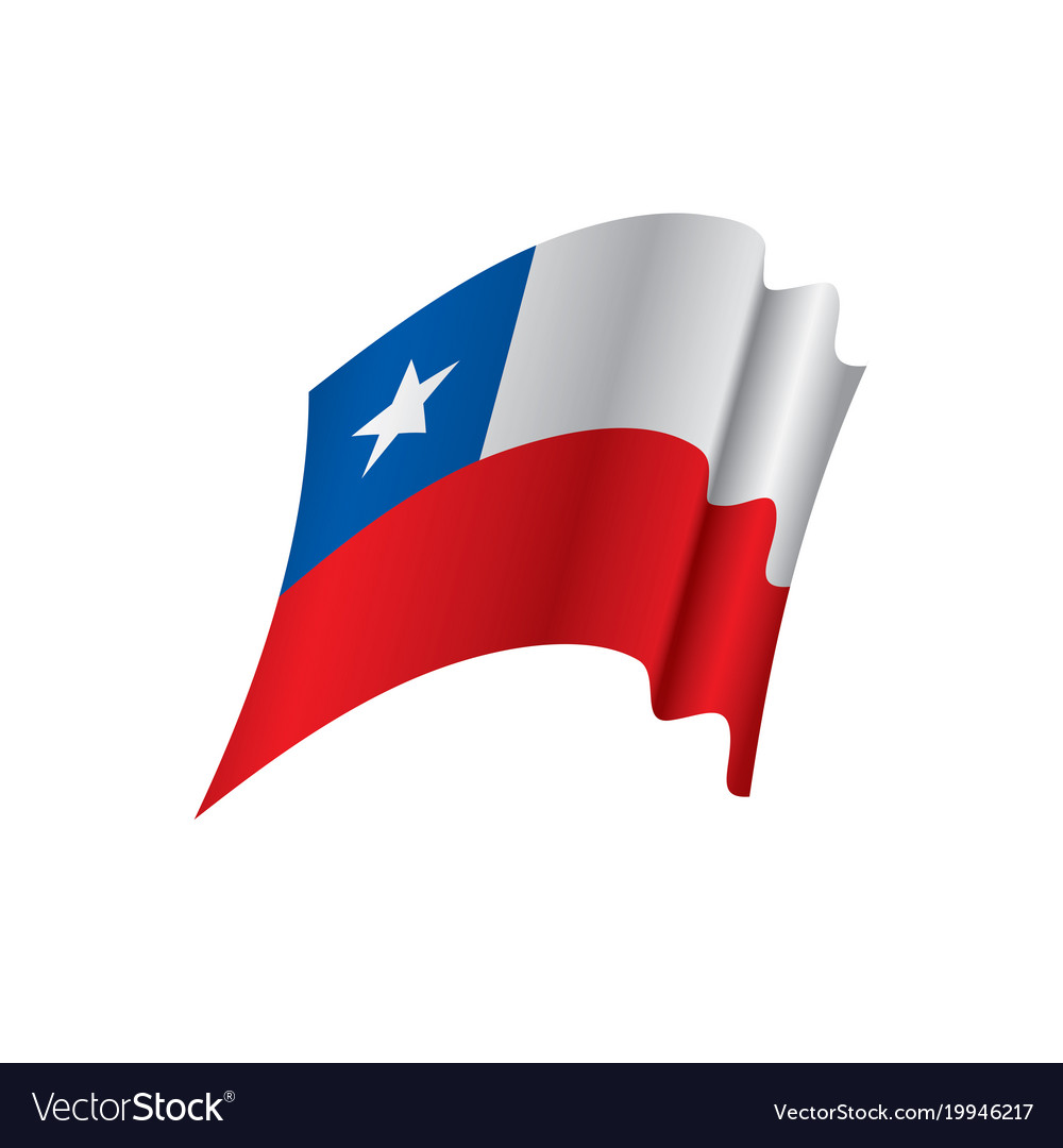 Chile flag Royalty Free Vector Image - VectorStock