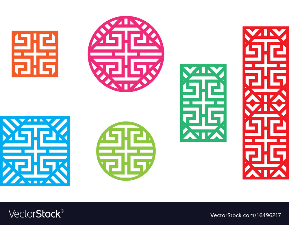 Chinese Pattern Window Frame