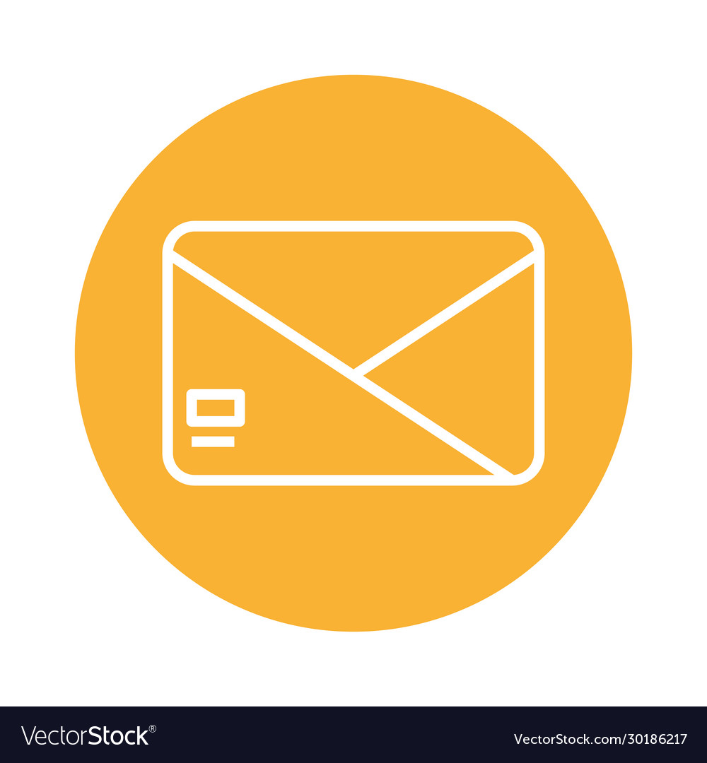 Envelope mail send block style icon
