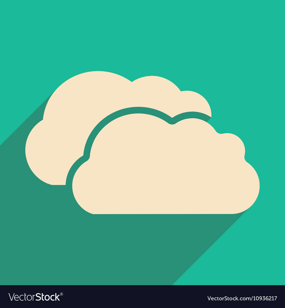Flat with shadow icon and mobile application