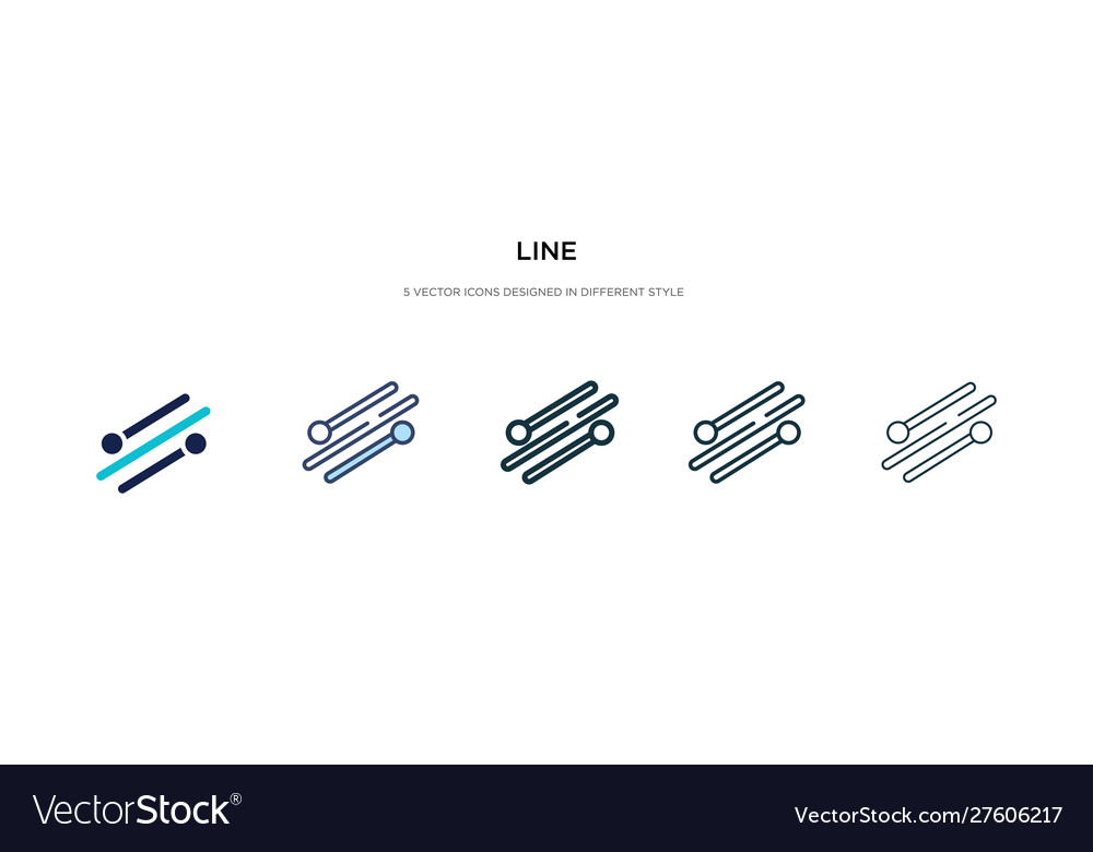 Line icon in different style two colored vector image Line icon in different style two colored