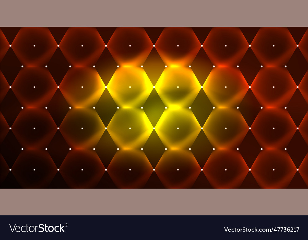 Neon hexagon background hi-tech design Vector Image Neon hexagon background hi-tech design