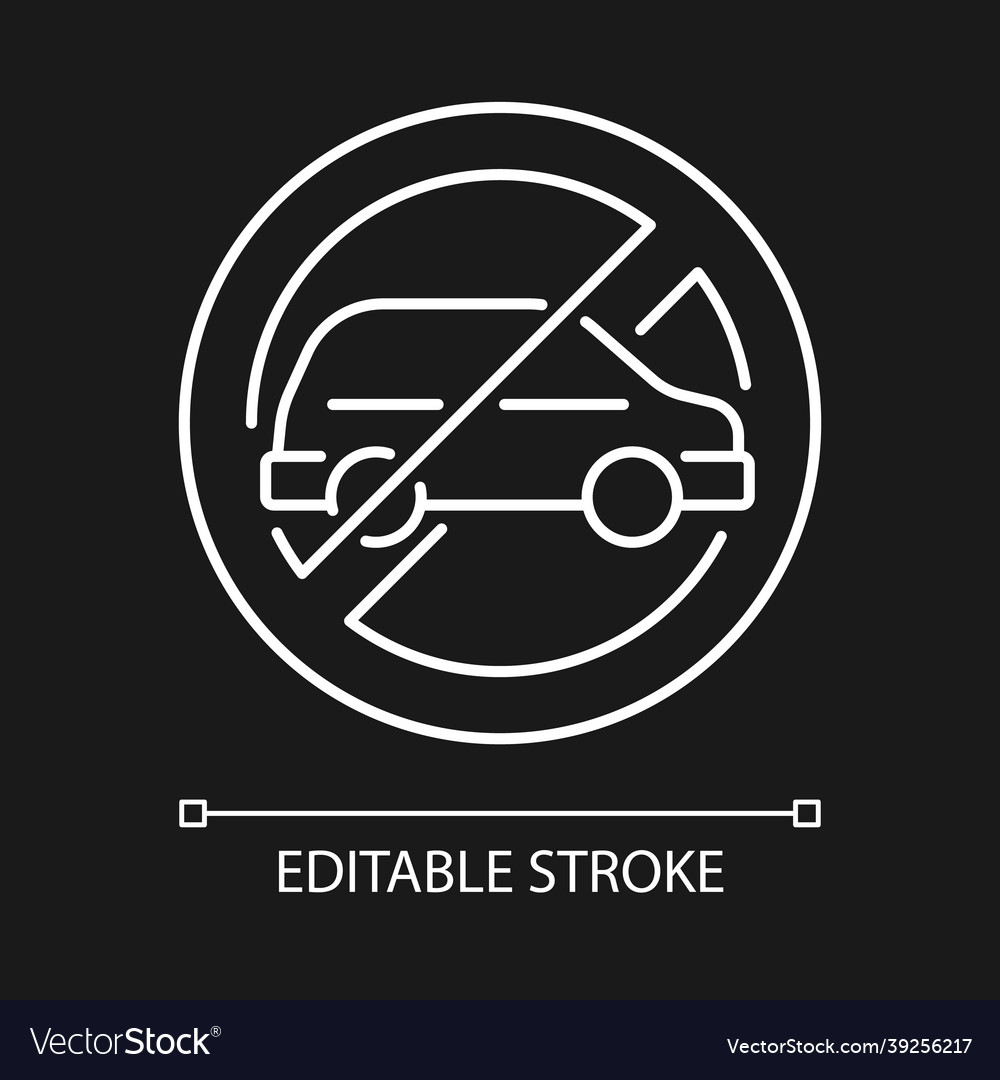No using when driving white linear manual label