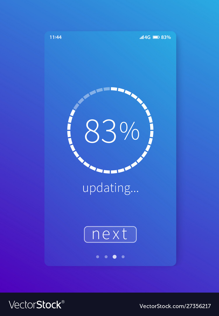 Progress screen mobile interface ui