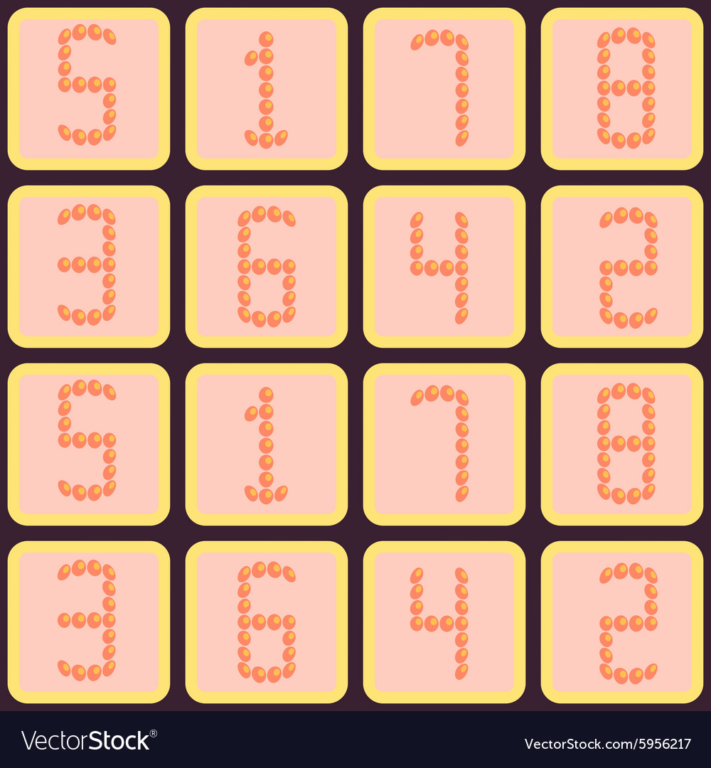 Seamless background with numbers
