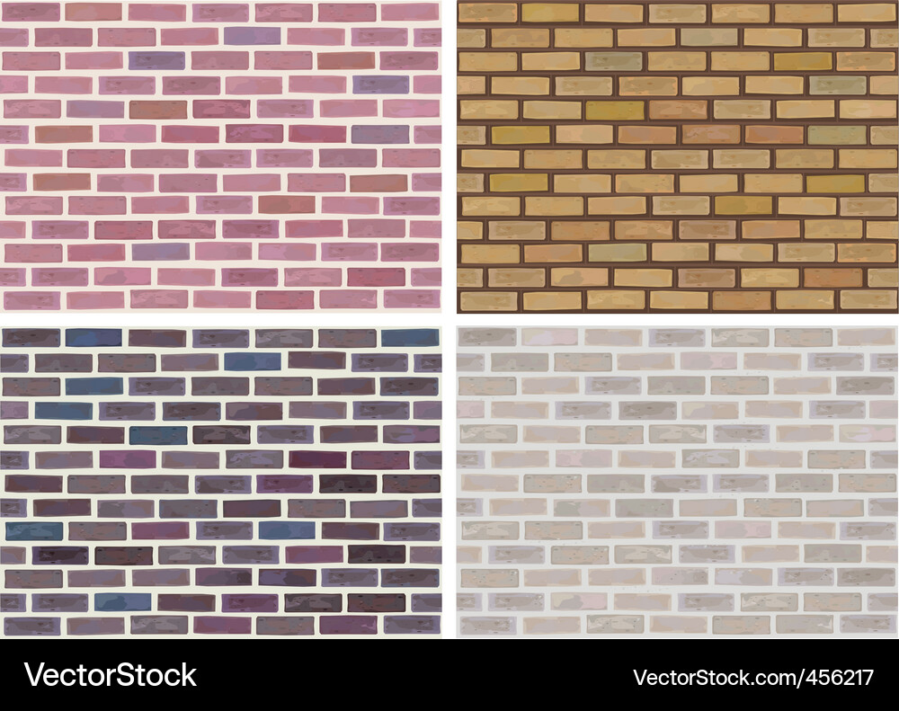 Seamless brick wall Royalty Free Vector Image - VectorStock