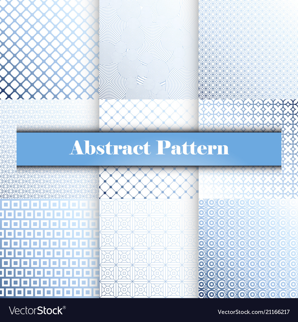 Set of seamless with large and small lines