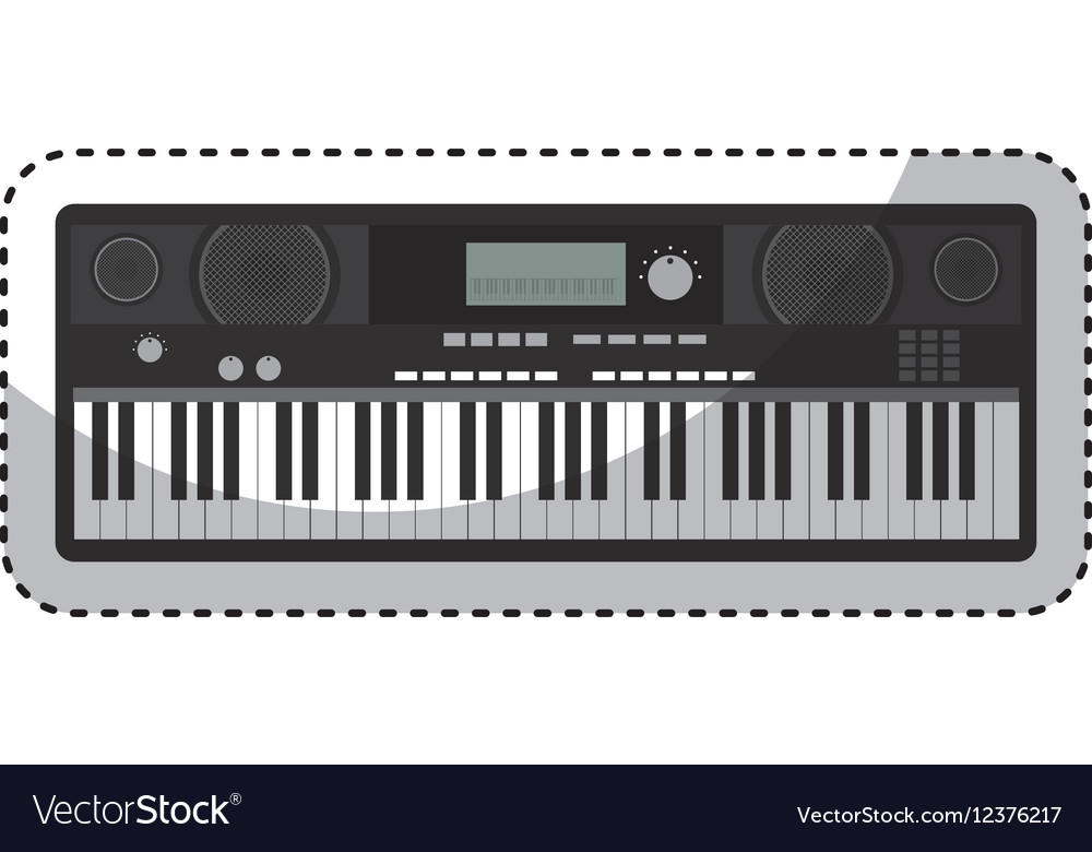 Synthesizer electric isolated icon