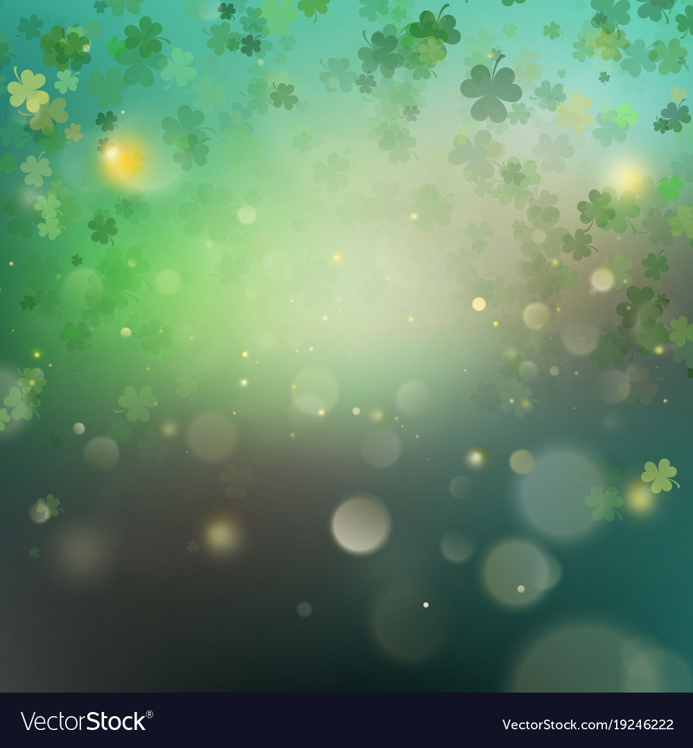Abstract bokeh blur template with - trifolium