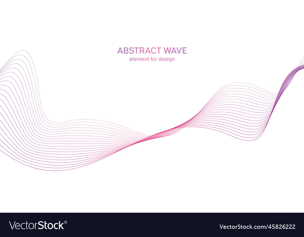 Abstract colorful wave element for design vector image Abstract colorful wave element for design