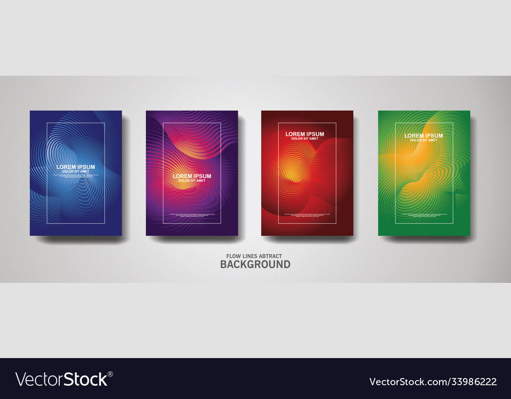 Abstract flow lines pattern background vector image Abstract flow lines pattern background
