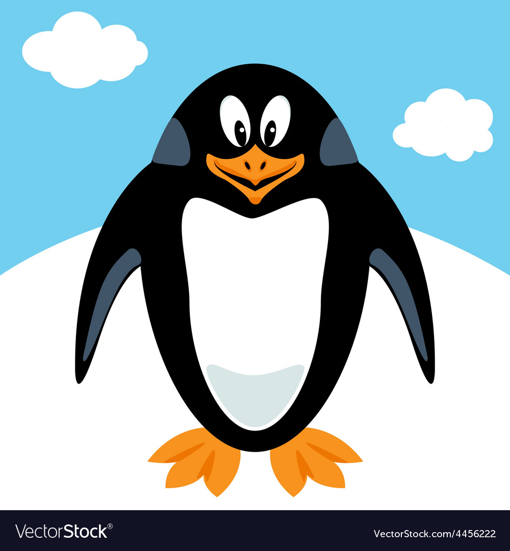 Cartoon Penguin Royalty Free Vector Image - Vectorstock