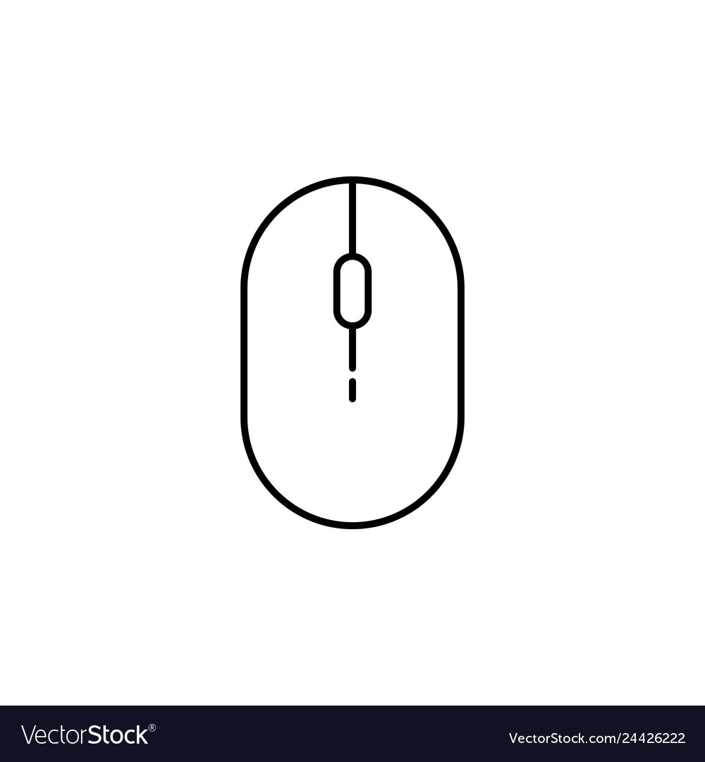 Computer mouse in icon vector image Computer mouse in icon