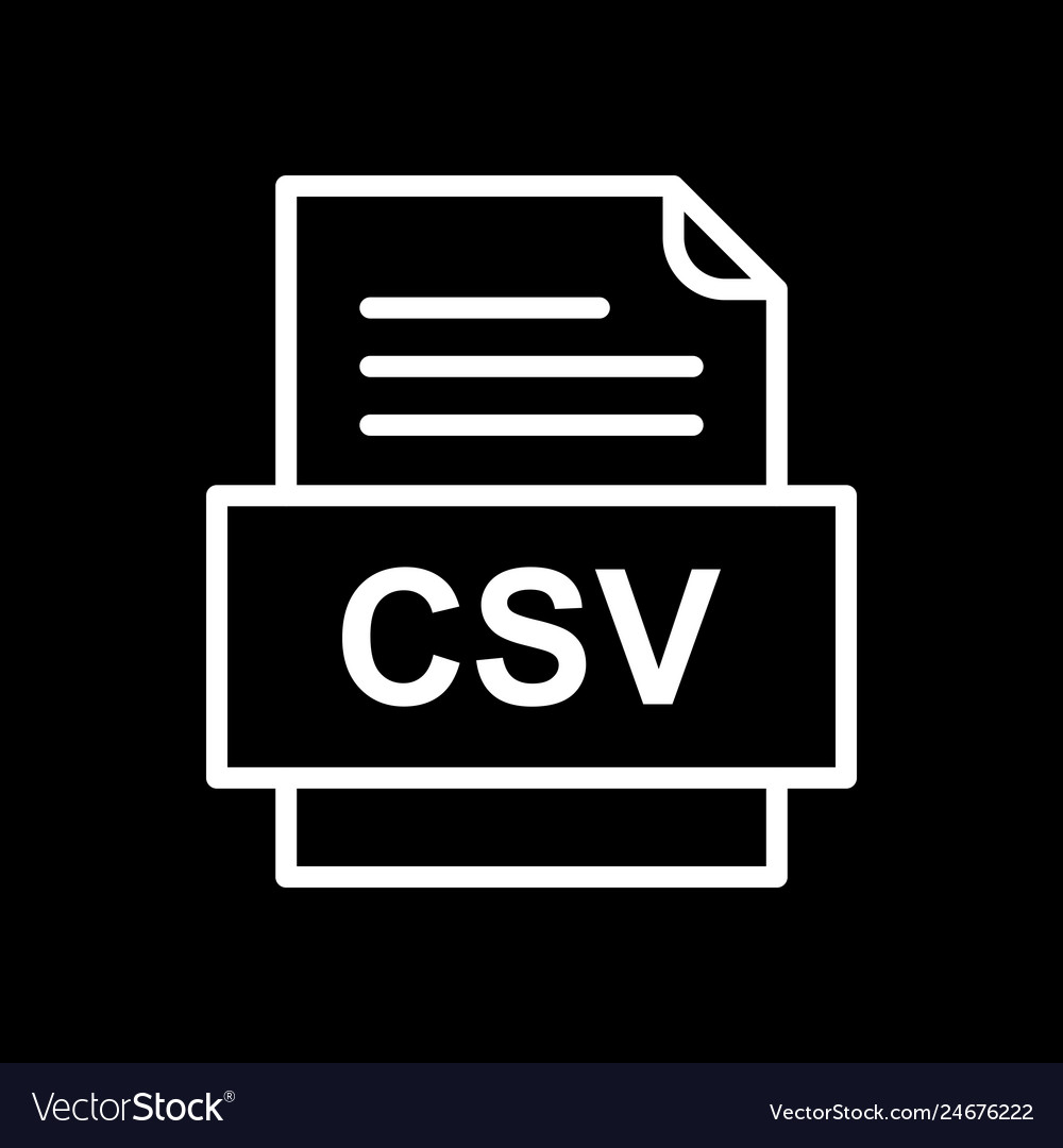 Csv file document icon