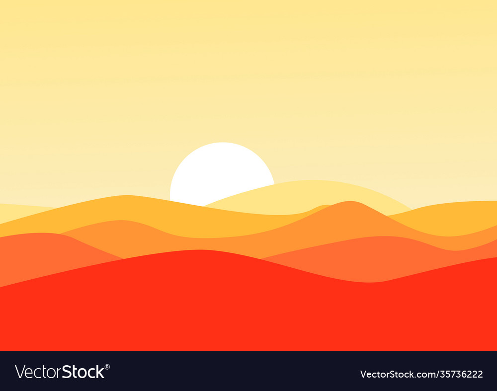 Desert Royalty Free Vector Image - VectorStock