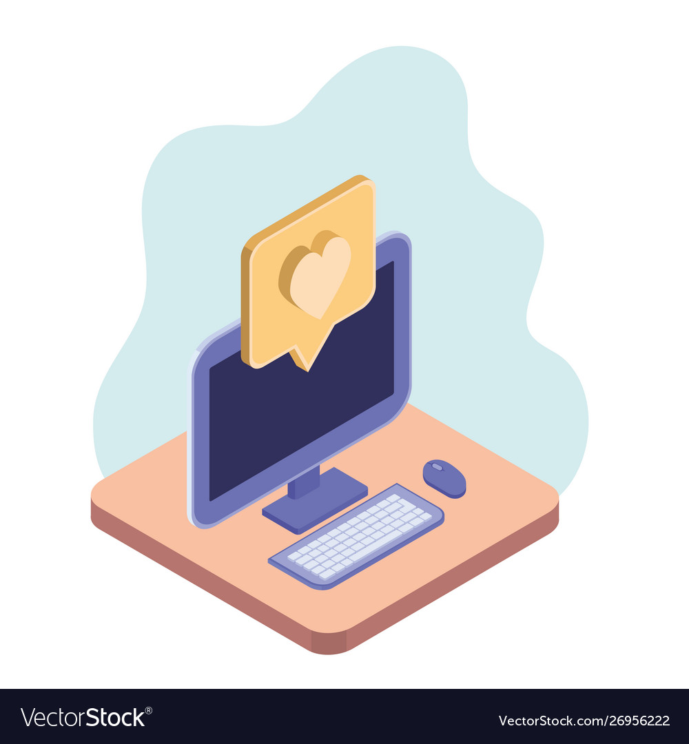 Desktop computer screen with email notifications