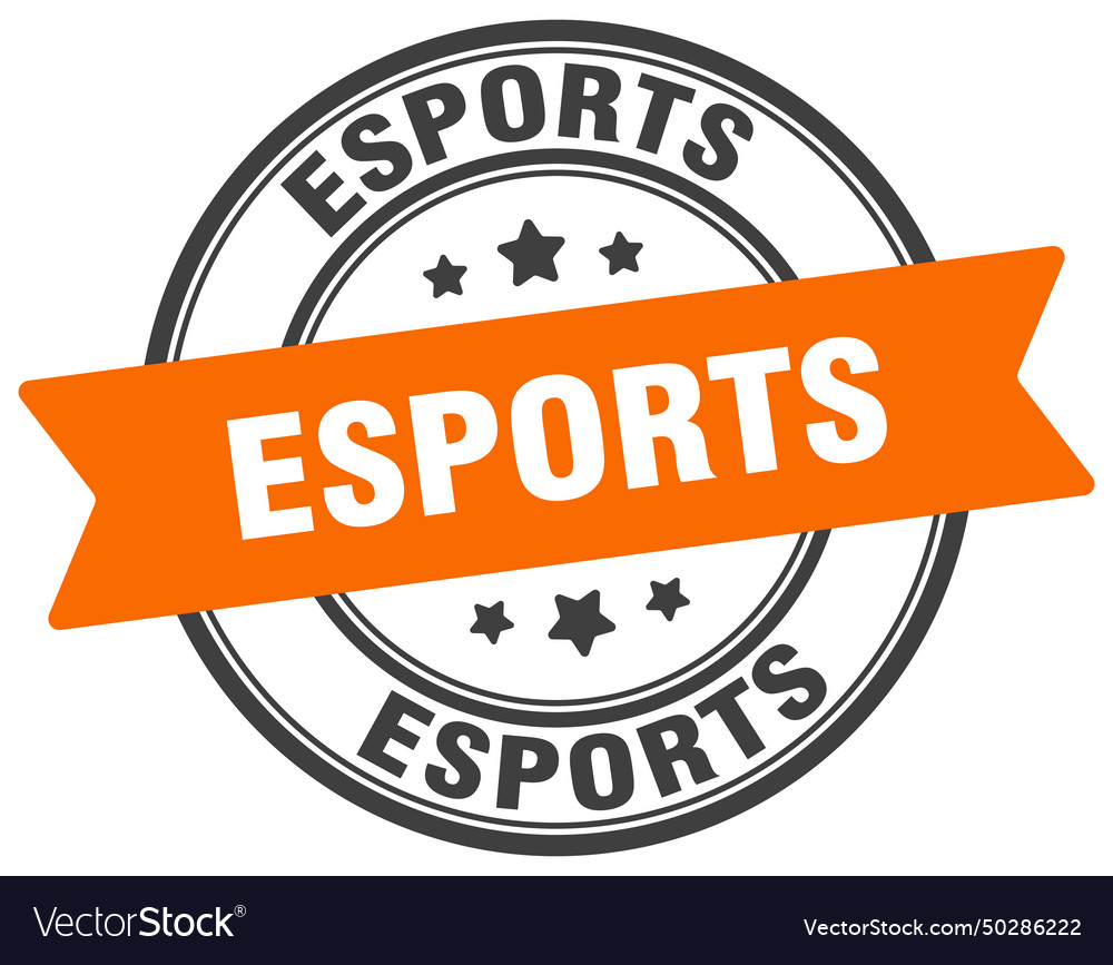 Esports Stempellabel auf transparent