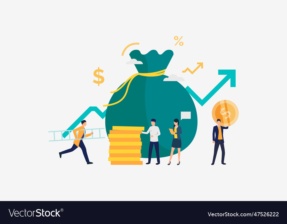 Finance and marketing Royalty Free Vector Image