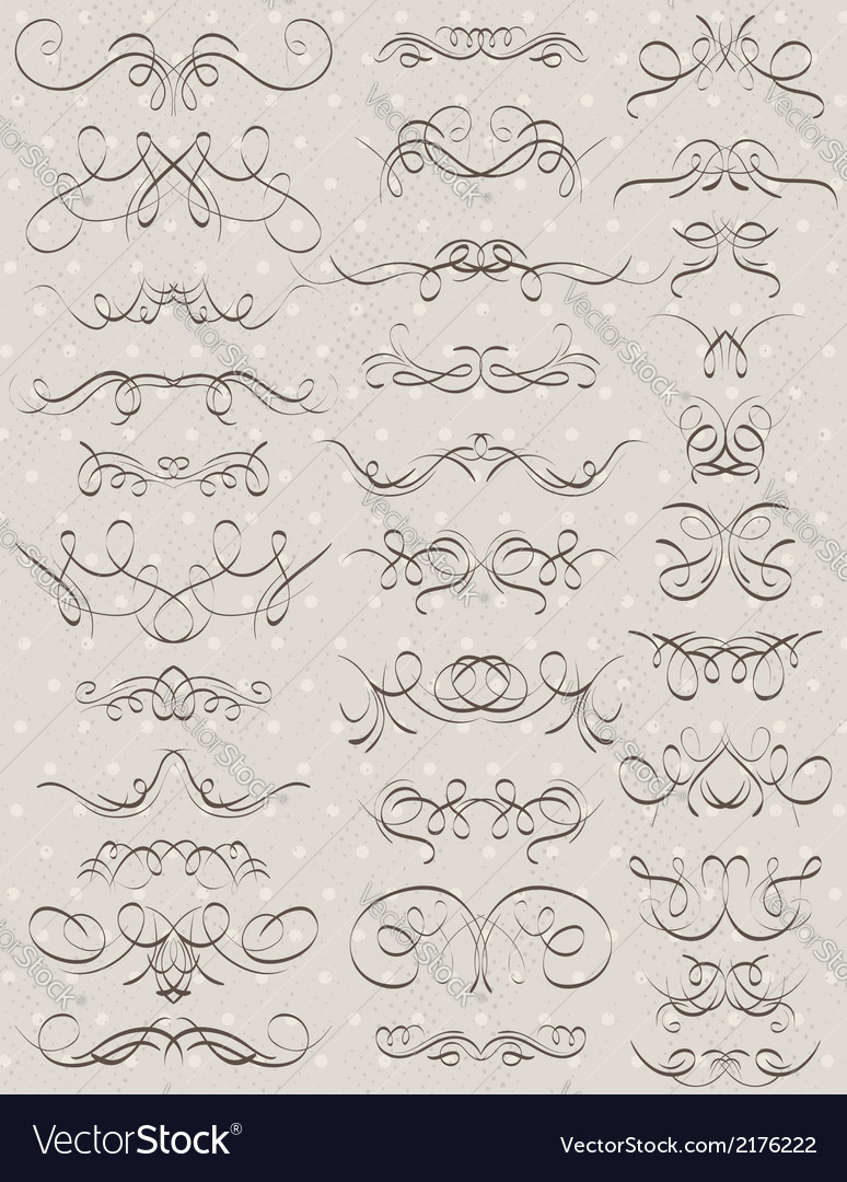 Floral decorative borders ornamental rules divider