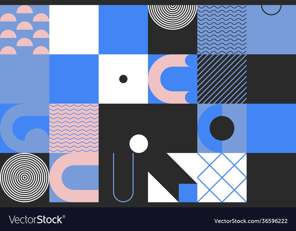 Memphis abstract design pattern Vector Image Memphis abstract design pattern