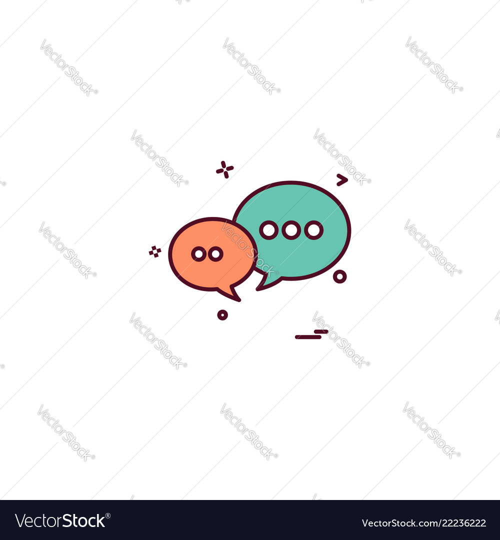 Message icon design Vector Image Message icon design
