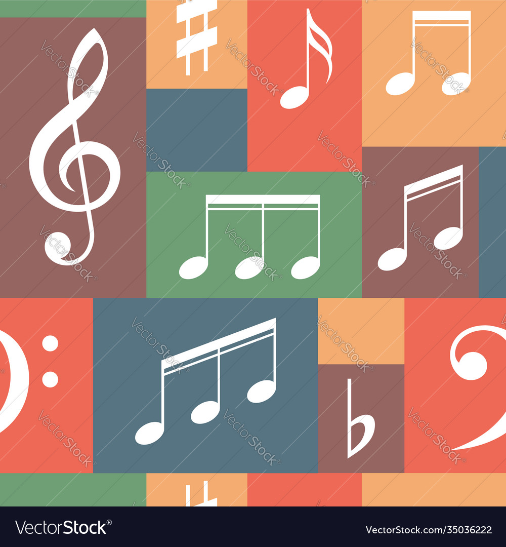 Musical pattern with notes