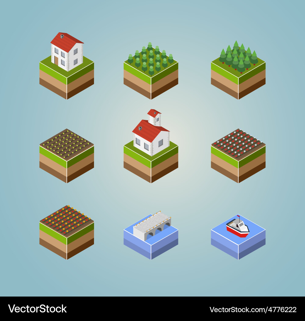 Set of objects Royalty Free Vector Image - VectorStock