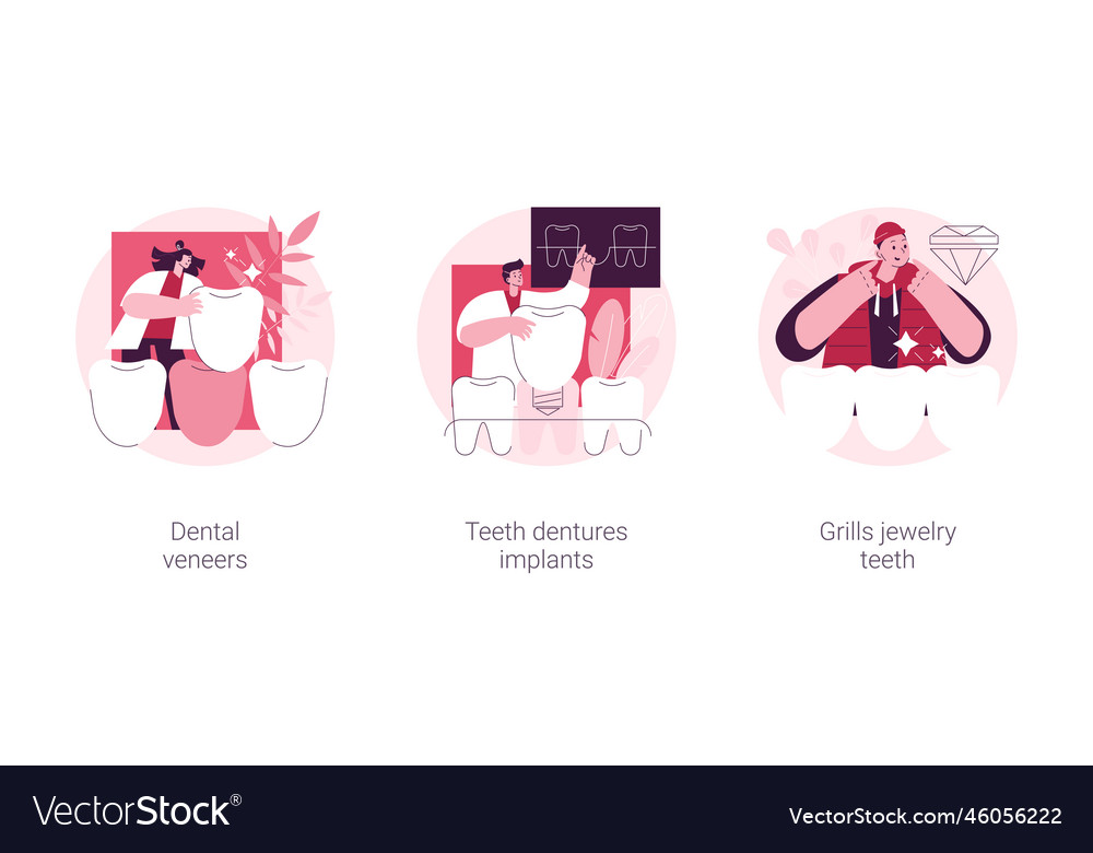 Teeth aesthetics abstract concept