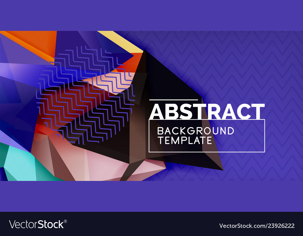 Triangular low poly background design