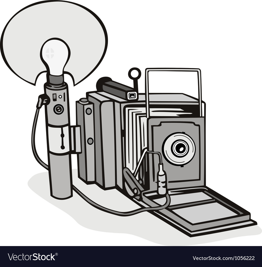 Download Vintage Camera Flash Bulb Royalty Free Vector Image