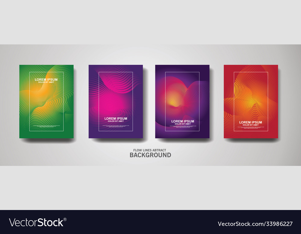 Abstract flow lines pattern background vector image Abstract flow lines pattern background
