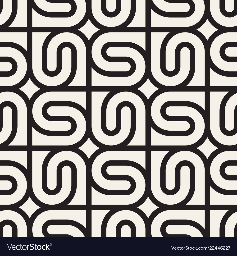 Abstract Line Mosaic Pattern