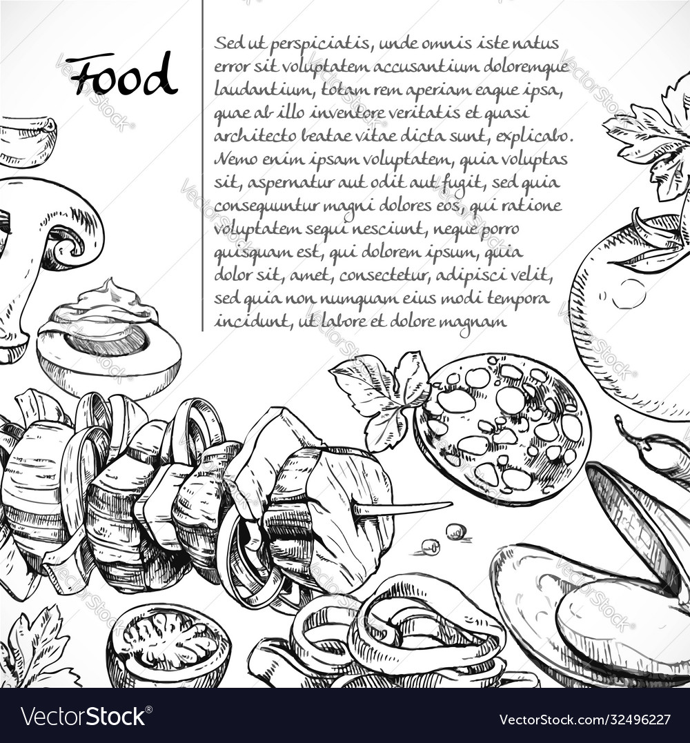 Background for your text with doodles