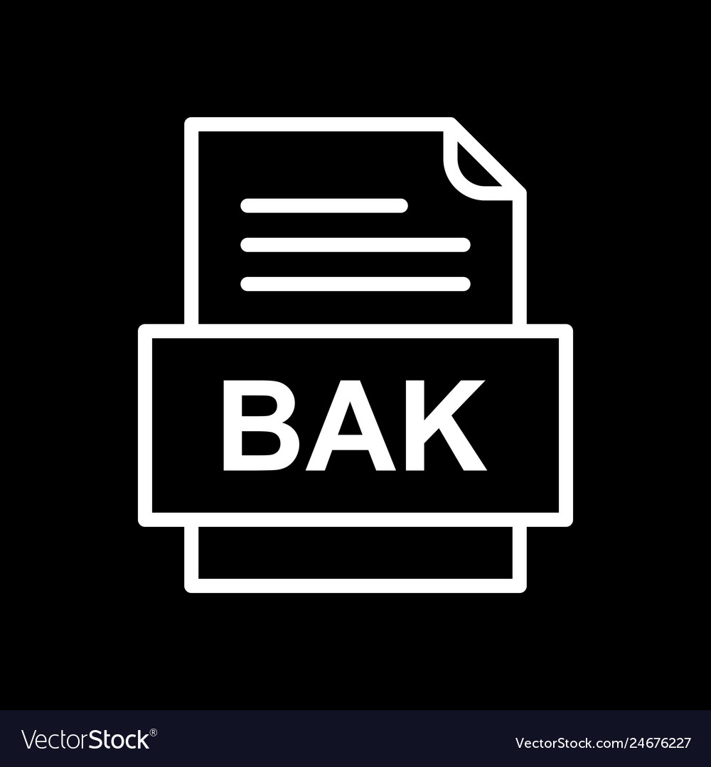 Bak file document icon