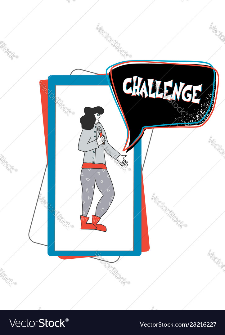 Challenge text color concept quote design vector image Challenge text color concept quote design