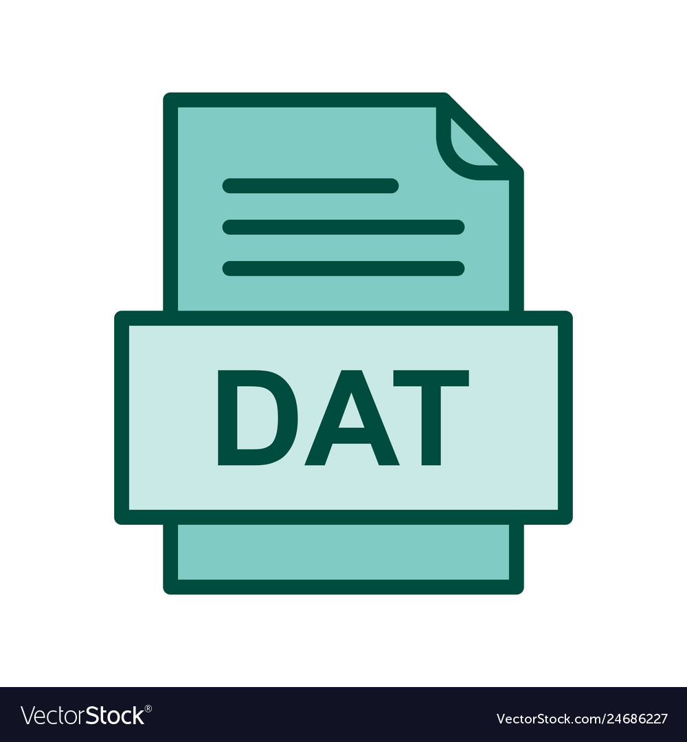 Dat file document icon