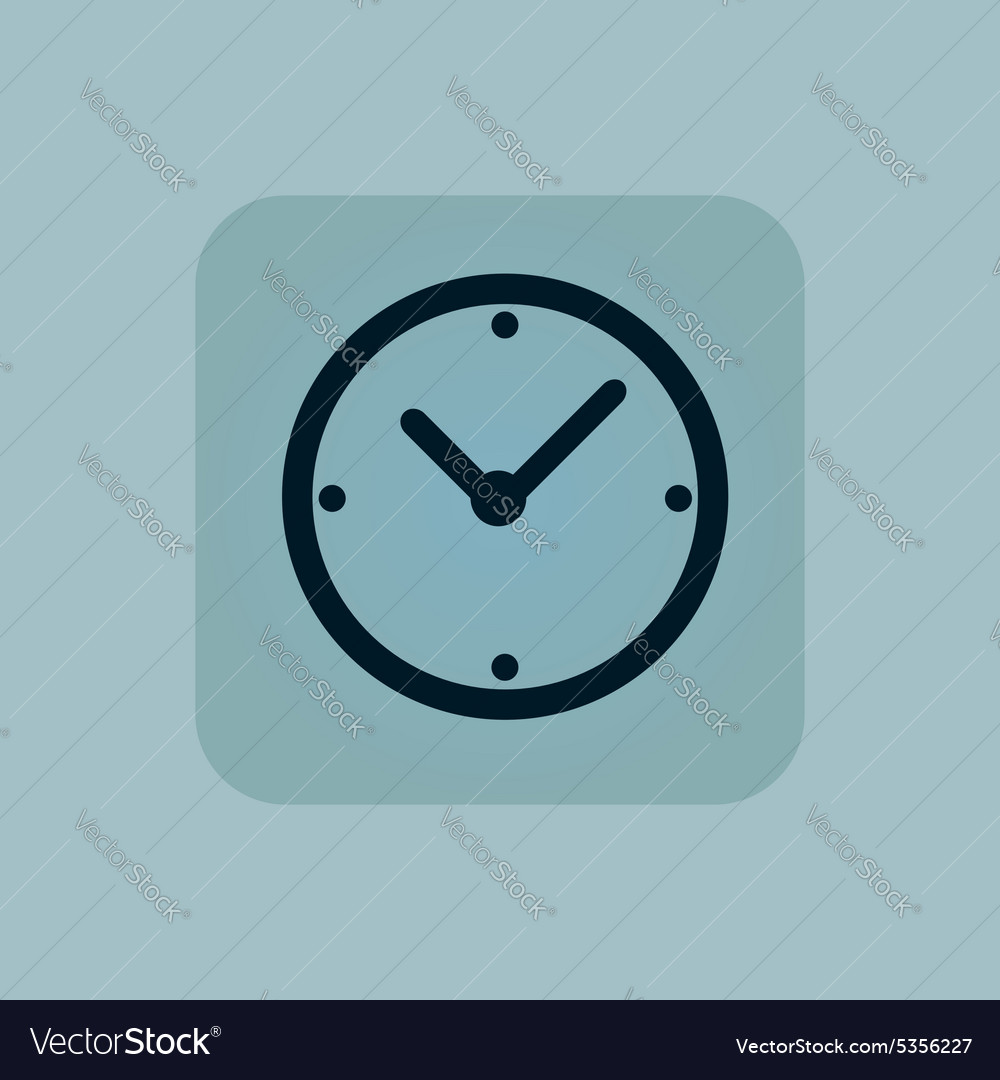 Pale blue clock icon