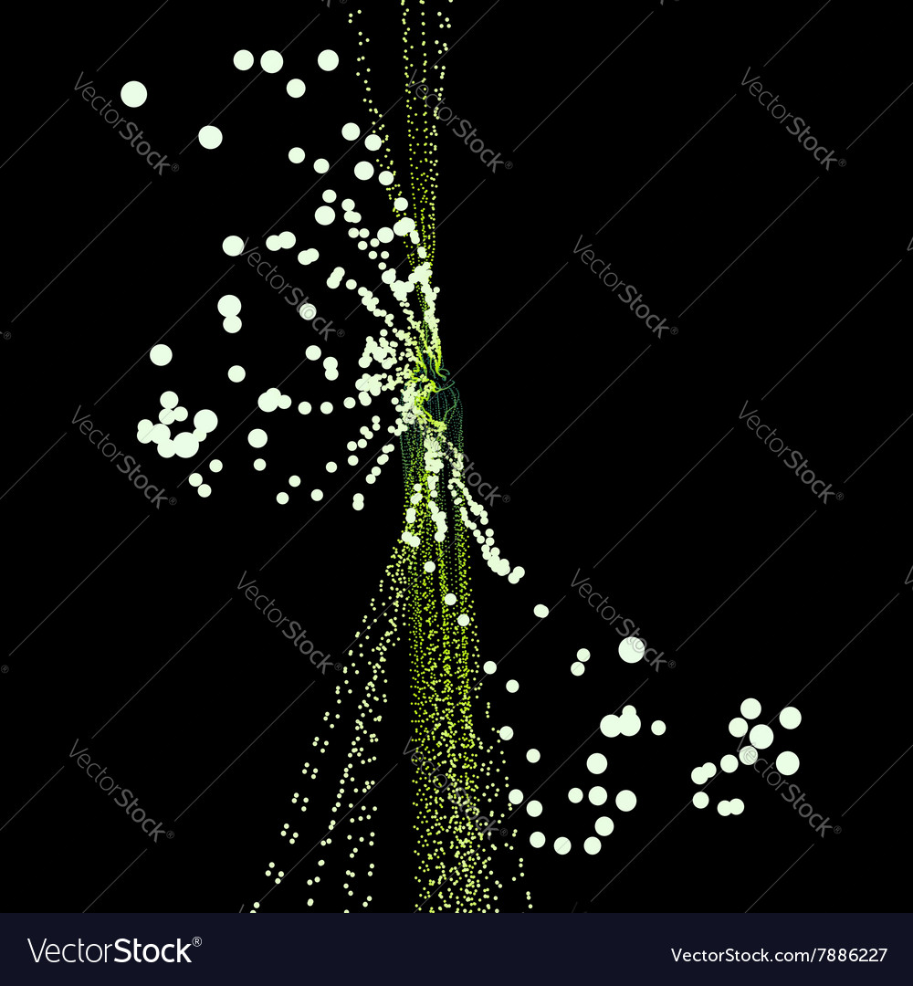 Point flow design template abstract