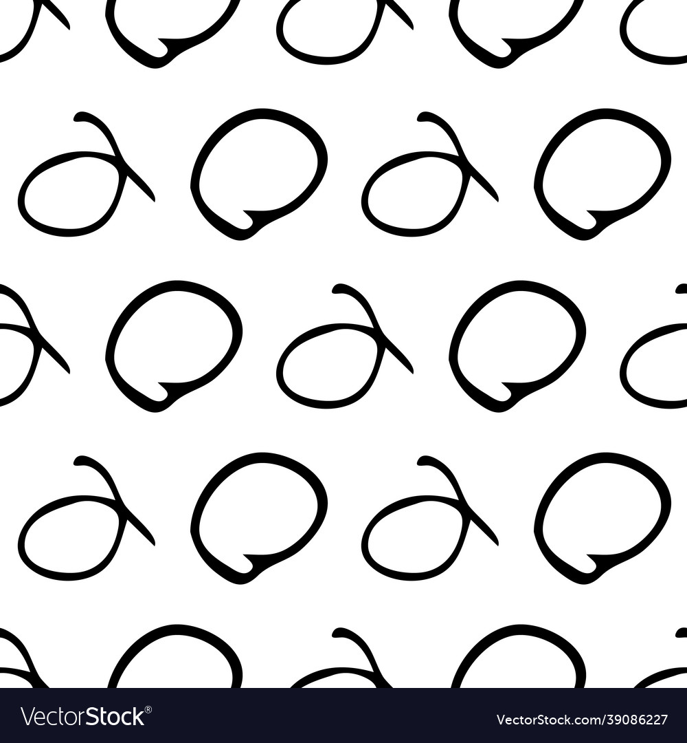 Seamless pattern with sketch circles shape