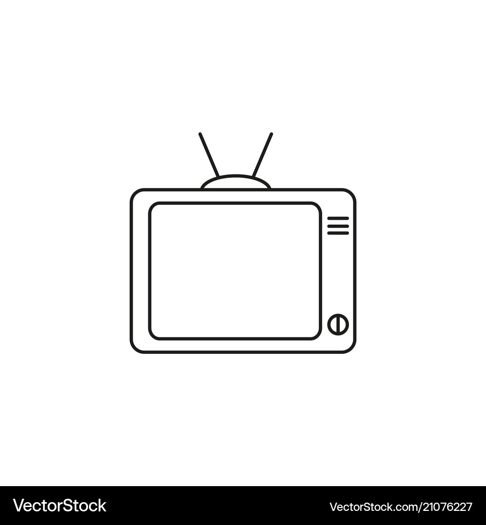 Tv Watch Icon Royalty Free Vector Image Vectorstock