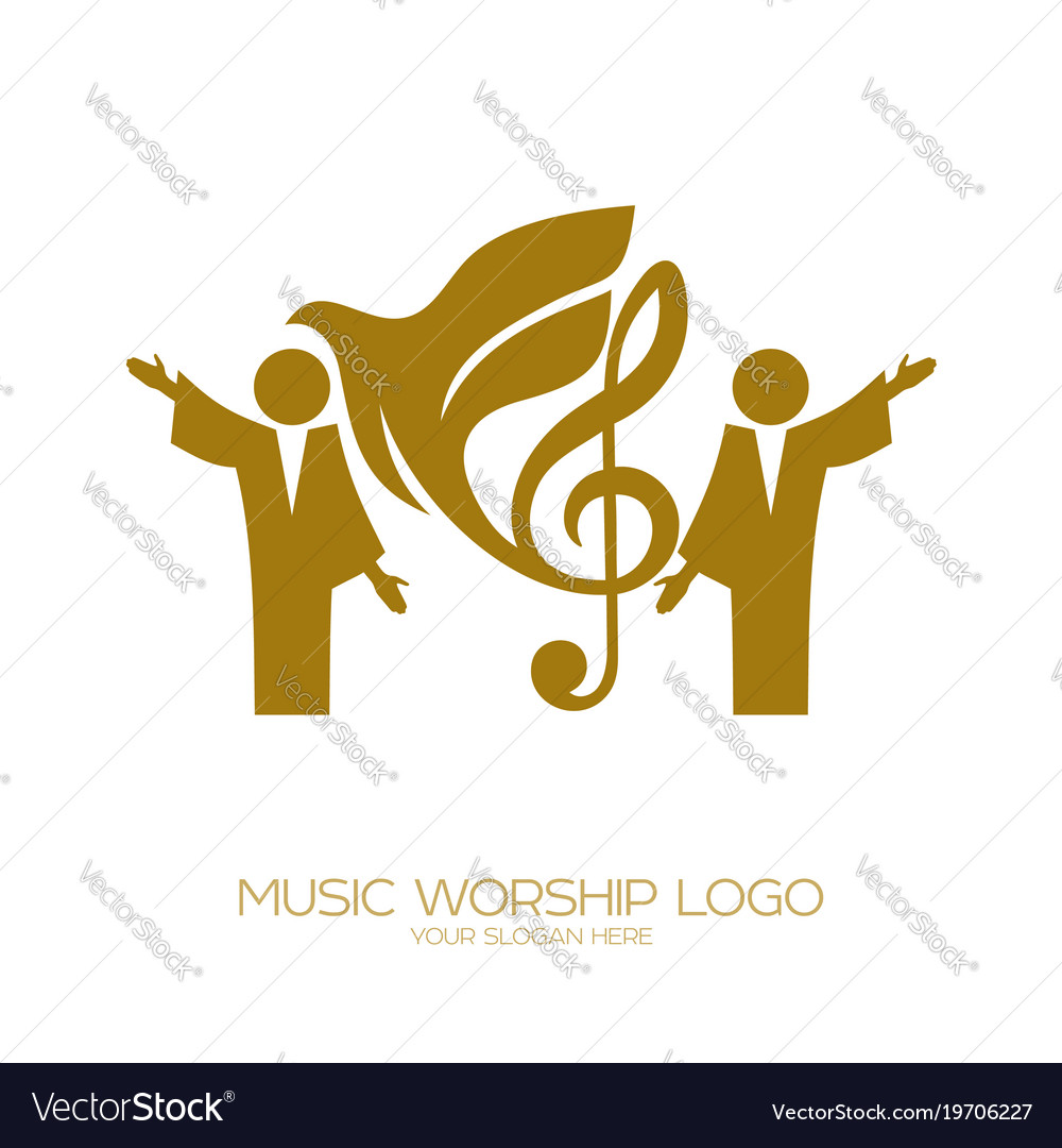 Worshiping god in the holy spirit Royalty Free Vector Image