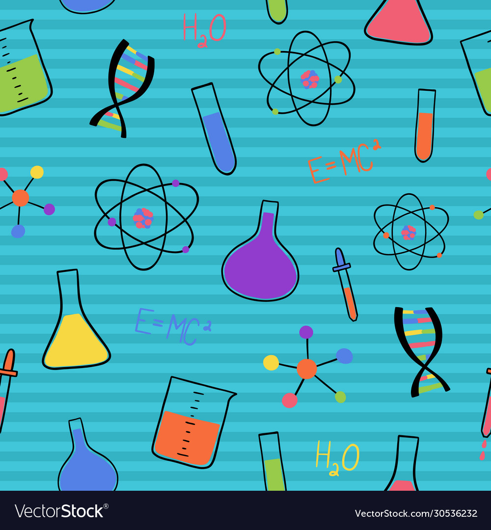 A seamless pattern various elements dealing vector image A seamless pattern various elements dealing